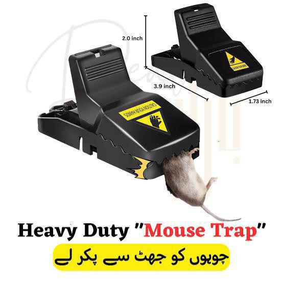 Heavy Duty Plastic Mouse Trap (Random color) - Pack off 1