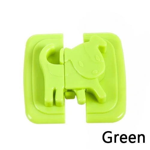 01 PCs Cute Dog Shape Cartoon Cabinet Door Child Safe Lock Refrigerator Toilet Baby Safety Tools | Refrigerator Lock | Lock For Cabinet - Random Color