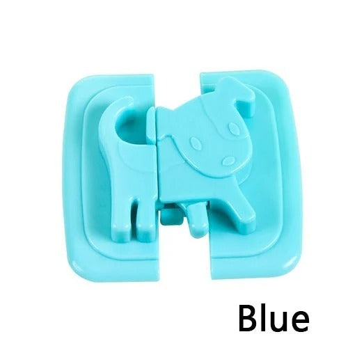 01 PCs Cute Dog Shape Cartoon Cabinet Door Child Safe Lock Refrigerator Toilet Baby Safety Tools | Refrigerator Lock | Lock For Cabinet - Random Color