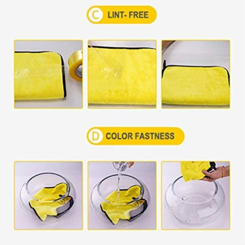 Microfiber Cloth 40×40 cm | Double-Sided | Soft, Lint-Free & High Absorbency - 400 GSM