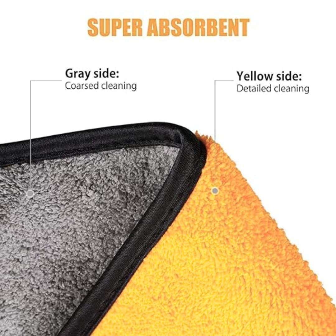 Microfiber Cloth 40×40 cm | Double-Sided | Soft, Lint-Free & High Absorbency - 400 GSM