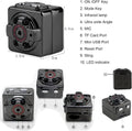 SQ8 Mini Hidden DV Camera 1080P Full HD Spy Camera & Car DVR - Electronic Product Designed For Recording And Daily Video Routine ~ Rechargeable