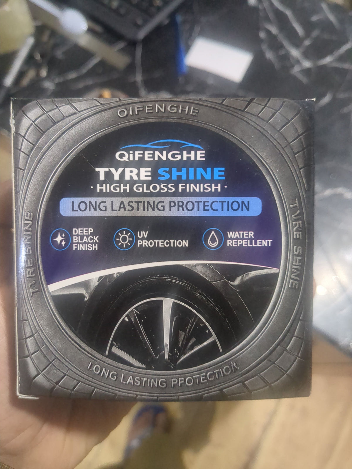 Qifenghe Tyre Shine High Gloss Finish 300G Deep Black UV Protection Water Repellent Practical Choice For Long Lasting Tyre Care