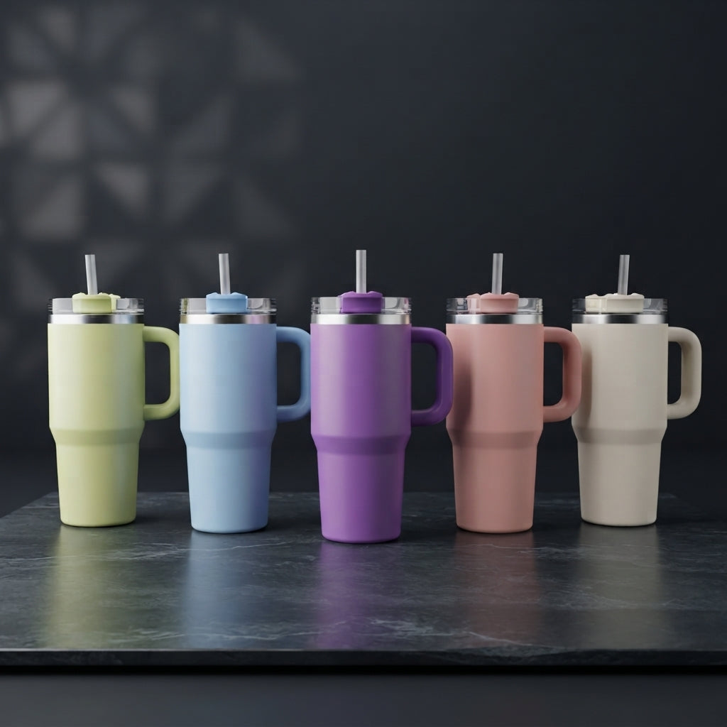 Mini Tumbler Stainless Steel 20oz Random Colour Durable Double Wall Design Portable Travel Mug For Hot And Cold Drinks (Colour Random)