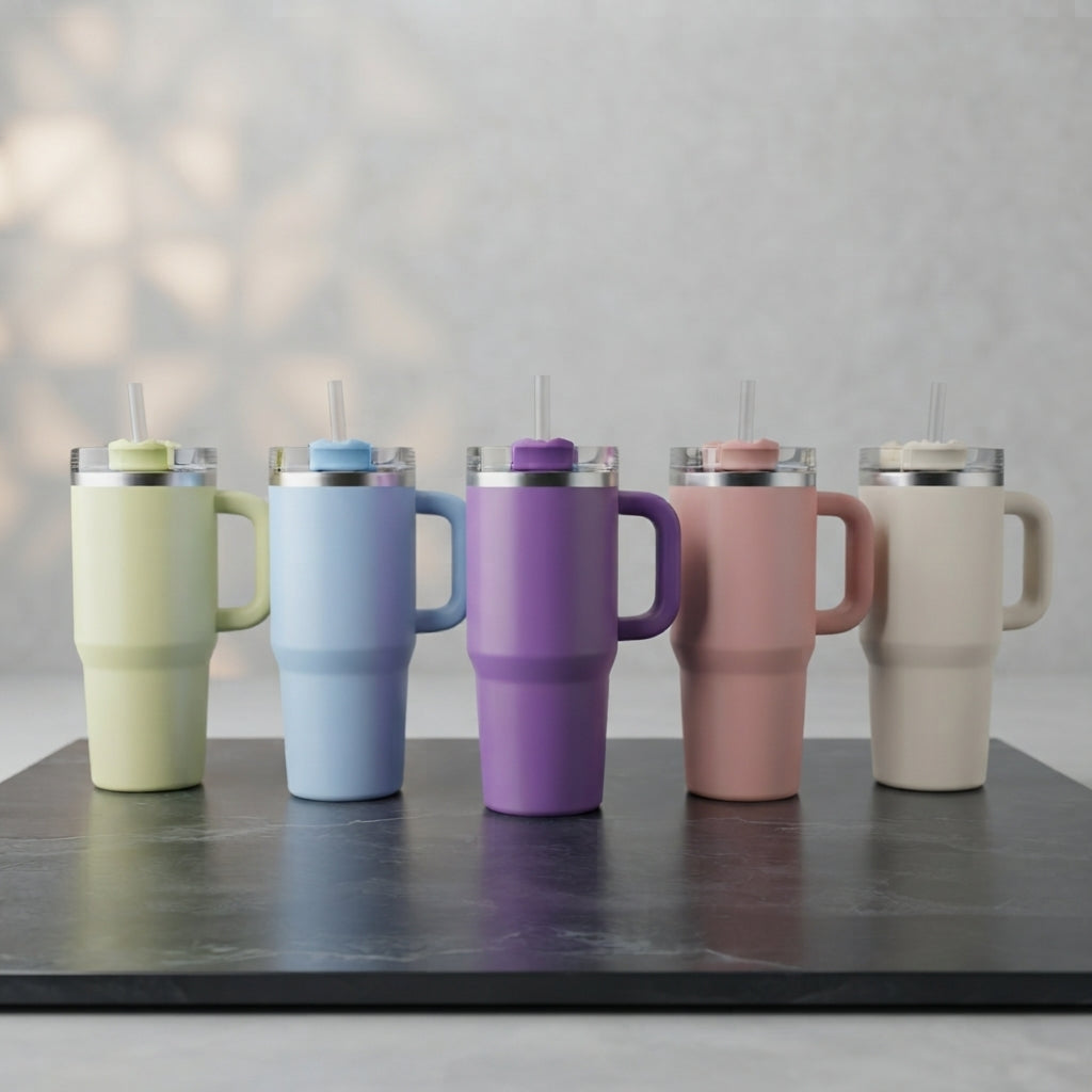 Mini Tumbler Stainless Steel 20oz Random Colour Durable Double Wall Design Portable Travel Mug For Hot And Cold Drinks (Colour Random)