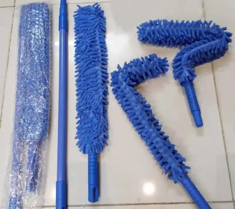 Flexible Fan Duster - Microfiber Bendable Cleaning Brush (Random Color)